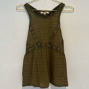 RipCurl Green Beach Blouse Size Small